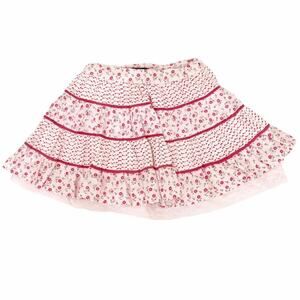 Pumpkin Patch Pink Floral Mixed Pattern Skirt Sz 3